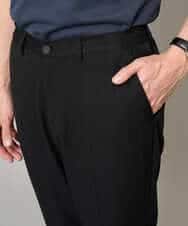 KHLGD35064 a.v.v MEN(アー・ヴェ・ヴェ) 【イージーケア/接触冷感】デニムライクストレッチアンクルスマートスラックス ブラック