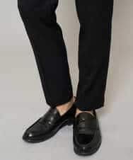 KHLGD35064 a.v.v MEN(アー・ヴェ・ヴェ) 【イージーケア/接触冷感】デニムライクストレッチアンクルスマートスラックス ブラック