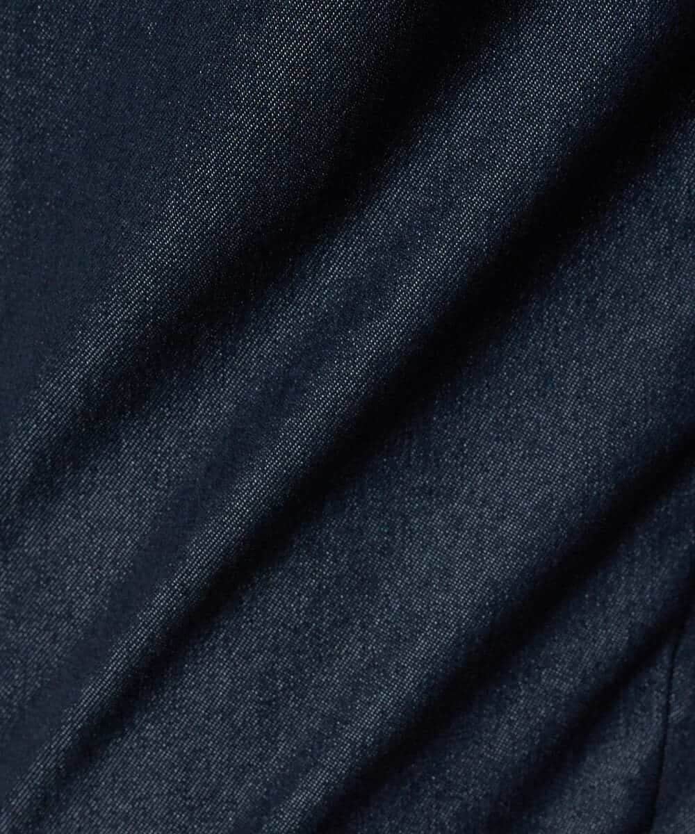 KHLGD35064 a.v.v MEN(アー・ヴェ・ヴェ) 【イージーケア/接触冷感】デニムライクストレッチアンクルスマートスラックス ブラック