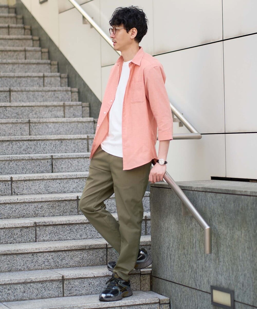 KHLGD37054 a.v.v MEN(アー・ヴェ・ヴェ) 春夏の行楽に最適！【シーズンレス】スーパーストレッチ 大人イージーパンツ カーキ