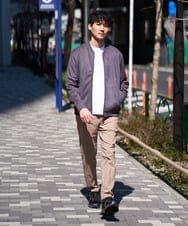 KHLGD37054 a.v.v MEN(アー・ヴェ・ヴェ) 春夏の行楽に最適！【シーズンレス】スーパーストレッチ 大人イージーパンツ ベージュ