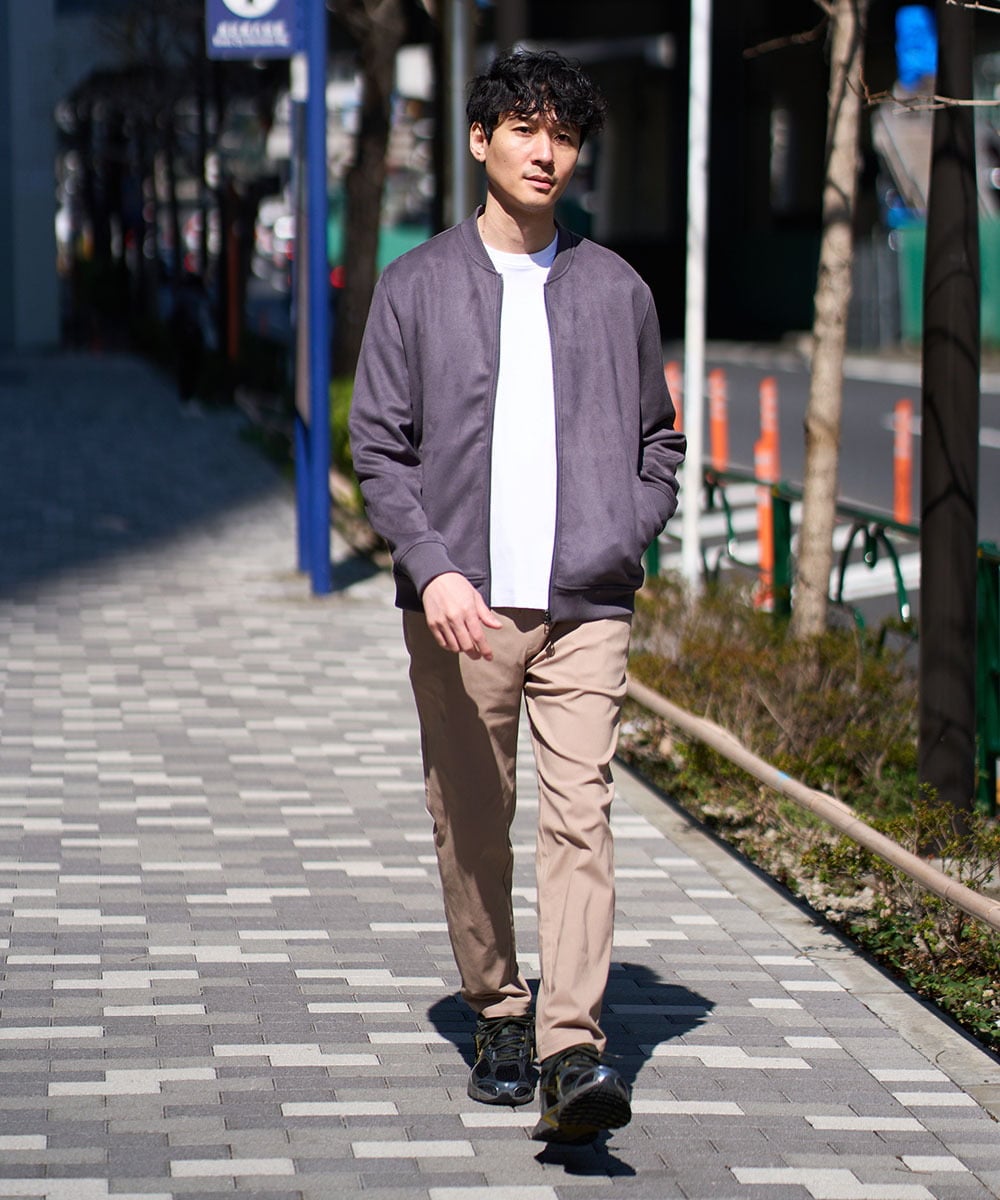 KHLGD37054 a.v.v MEN(アー・ヴェ・ヴェ) 春夏の行楽に最適！【シーズンレス】スーパーストレッチ 大人イージーパンツ ベージュ