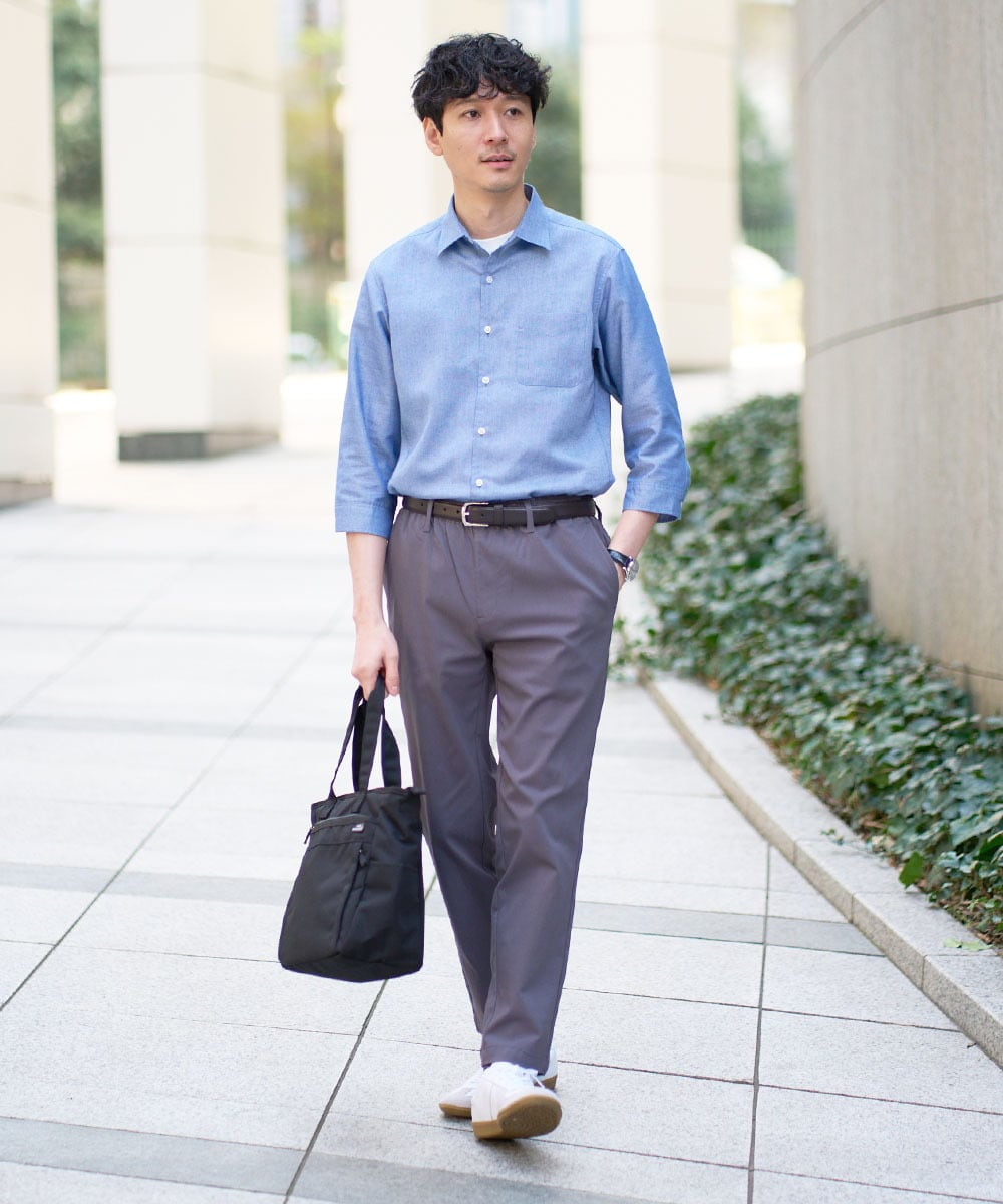 KHLGD37054 a.v.v MEN(アー・ヴェ・ヴェ) 春夏の行楽に最適！【シーズンレス】スーパーストレッチ 大人イージーパンツ グレー