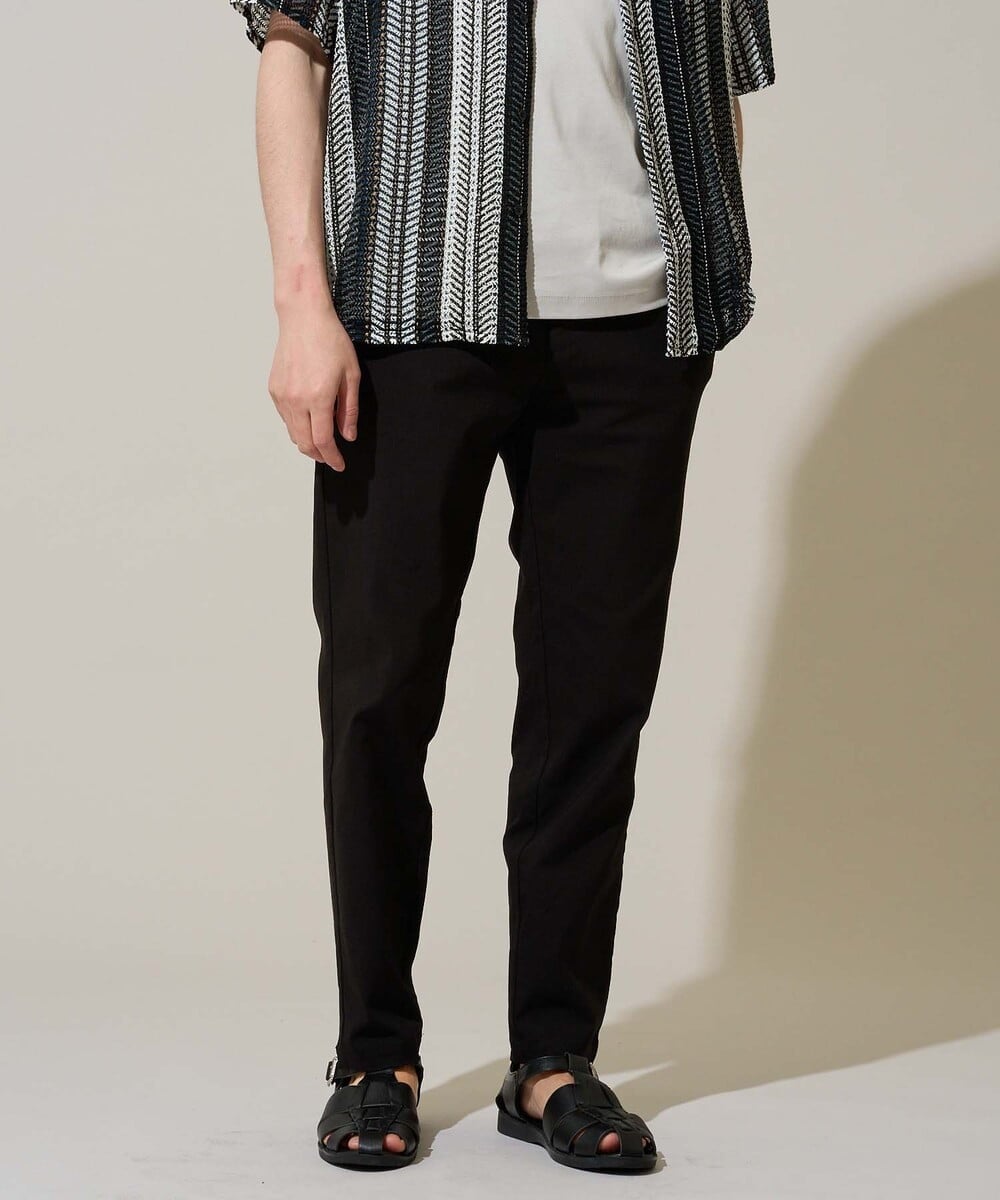 KHLGD37054 a.v.v MEN(アー・ヴェ・ヴェ) 春夏の行楽に最適！【シーズンレス】スーパーストレッチ 大人イージーパンツ ブラック