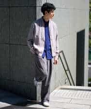 KHLGD38069 a.v.v MEN(アー・ヴェ・ヴェ) 【イージーケア/洗濯機で洗える/シワになりにくい/接触冷感/ストレッチ】オックスストレッチオーバーパンツ ブラック