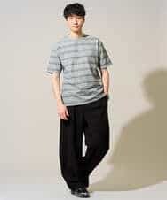 KHLGD38069 a.v.v MEN(アー・ヴェ・ヴェ) 【イージーケア/洗濯機で洗える/シワになりにくい/接触冷感/ストレッチ】オックスストレッチオーバーパンツ ブラック