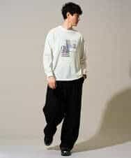 KHLGD38069 a.v.v MEN(アー・ヴェ・ヴェ) 【イージーケア/洗濯機で洗える/シワになりにくい/接触冷感/ストレッチ】オックスストレッチオーバーパンツ ブラック