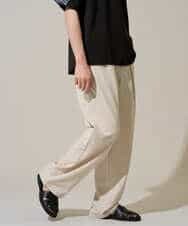 KHLGD38069 a.v.v MEN(アー・ヴェ・ヴェ) 【イージーケア/洗濯機で洗える/シワになりにくい/接触冷感/ストレッチ】オックスストレッチオーバーパンツ ブラック