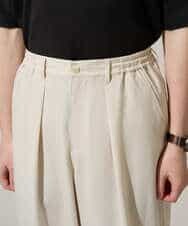 KHLGD38069 a.v.v MEN(アー・ヴェ・ヴェ) 【イージーケア/洗濯機で洗える/シワになりにくい/接触冷感/ストレッチ】オックスストレッチオーバーパンツ ブラック