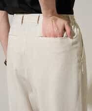 KHLGD38069 a.v.v MEN(アー・ヴェ・ヴェ) 【イージーケア/洗濯機で洗える/シワになりにくい/接触冷感/ストレッチ】オックスストレッチオーバーパンツ ブラック