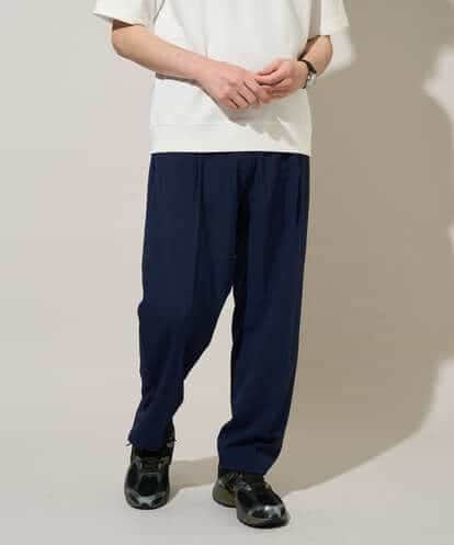 KHLGD41069 a.v.v MEN 【イージーケア/洗濯機で洗える/接触冷感/吸水速乾/UVカット/ストレッチ】リライト　１タックワイドイージースラックス