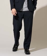 KHLGD76064 a.v.v MEN(アー・ヴェ・ヴェ) 【イージーケア/洗濯機で洗える] シアサッカーセミルーズパンツ ネイビー