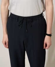 KHLGD76064 a.v.v MEN(アー・ヴェ・ヴェ) 【イージーケア/洗濯機で洗える] シアサッカーセミルーズパンツ ブラック