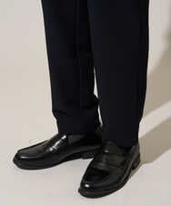 KHLGD76064 a.v.v MEN(アー・ヴェ・ヴェ) 【イージーケア/洗濯機で洗える] シアサッカーセミルーズパンツ ブラック