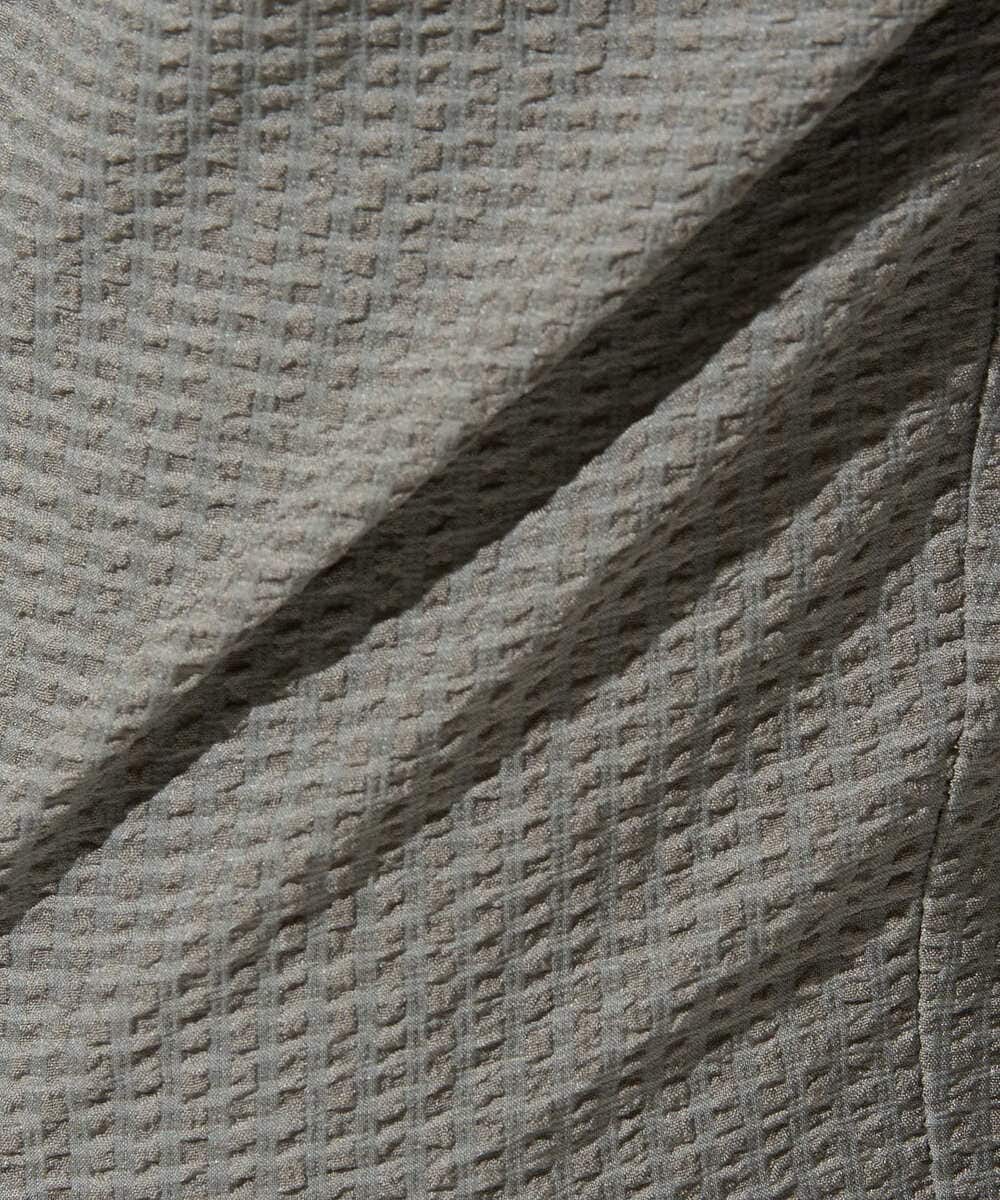 KHLGD76064 a.v.v MEN(アー・ヴェ・ヴェ) 【イージーケア/洗濯機で洗える] シアサッカーセミルーズパンツ ブラック