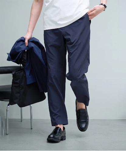 KHLGD77064 a.v.v MEN 【新色追加&再入荷】<接触冷感/遮熱/吸水速乾/UVカット/ストレッチ>リライトセミルーズアンクルパンツ【イージーケア/洗濯機で洗える】