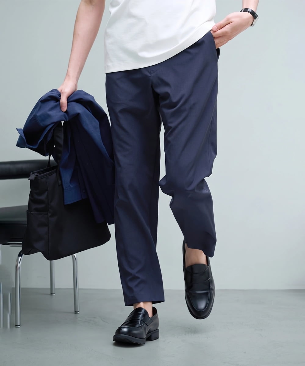 KHLGD77064 a.v.v MEN 【新色追加&再入荷】<接触冷感/遮熱/吸水速乾/UVカット/ストレッチ>リライトセミルーズアンクルパンツ【イージーケア/洗濯機で洗える】