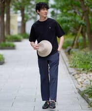 KHLGD77064 a.v.v MEN(アー・ヴェ・ヴェ) 【接触冷感/吸水速乾/UVカット/ストレッチ/イージーケア/洗濯機で洗える】リライトセミルーズアンクルパンツ ブラック