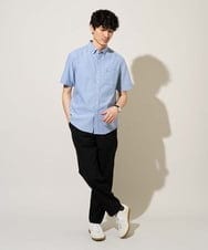 KHLGD77064 a.v.v MEN(アー・ヴェ・ヴェ) 【接触冷感/吸水速乾/UVカット/ストレッチ/イージーケア/洗濯機で洗える】リライトセミルーズアンクルパンツ ブラック