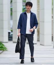 KHLGD77064 a.v.v MEN(アー・ヴェ・ヴェ) 【接触冷感/吸水速乾/UVカット/ストレッチ/イージーケア/洗濯機で洗える】リライトセミルーズアンクルパンツ ブラック