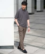 KHLGD77064 a.v.v MEN(アー・ヴェ・ヴェ) 【接触冷感/遮熱/吸水速乾/UVカット/ストレッチ/イージーケア/洗濯機で洗える】リライトセミルーズアンクルパンツ ブラック