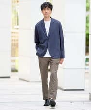 KHLGD77064 a.v.v MEN(アー・ヴェ・ヴェ) 【接触冷感/遮熱/吸水速乾/UVカット/ストレッチ/イージーケア/洗濯機で洗える】リライトセミルーズアンクルパンツ ブラック
