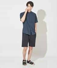 KHLGM41049 a.v.v MEN(アー・ヴェ・ヴェ) 【抗菌防臭/接触冷感/速乾】ポリエステルテンジクイージーハーフパンツ ダークグレー