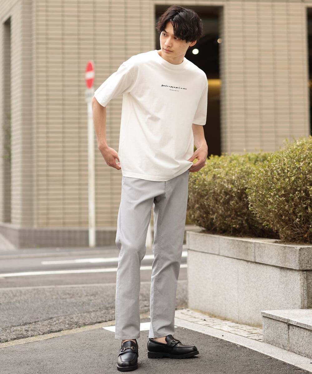 KHLGP11044 a.v.v MEN(アー・ヴェ・ヴェ) 【軽撥水/接触冷感】ストレッチコードレーン5PKアンクルパンツ ライトブルー