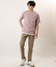 KHLGP11044 a.v.v MEN(アー・ヴェ・ヴェ) 【軽撥水/接触冷感】ストレッチコードレーン5PKアンクルパンツ ライトブルー