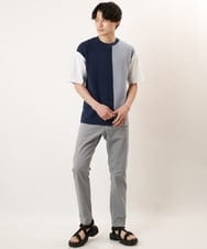 KHLGP11044 a.v.v MEN(アー・ヴェ・ヴェ) 【軽撥水/接触冷感】ストレッチコードレーン5PKアンクルパンツ ライトブルー