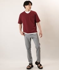 KHLGP11044 a.v.v MEN(アー・ヴェ・ヴェ) 【軽撥水/接触冷感】ストレッチコードレーン5PKアンクルパンツ ライトブルー