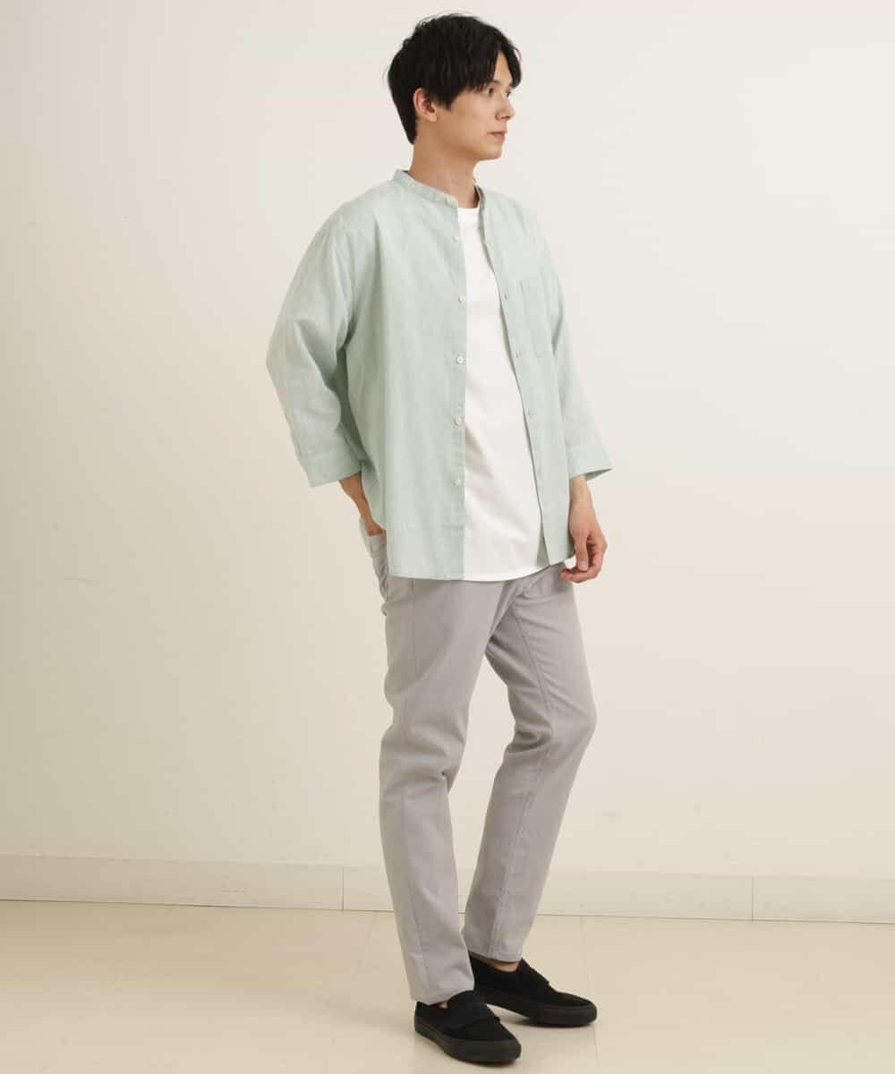 KHLGP11044 a.v.v MEN(アー・ヴェ・ヴェ) 【軽撥水/接触冷感】ストレッチコードレーン5PKアンクルパンツ ライトブルー