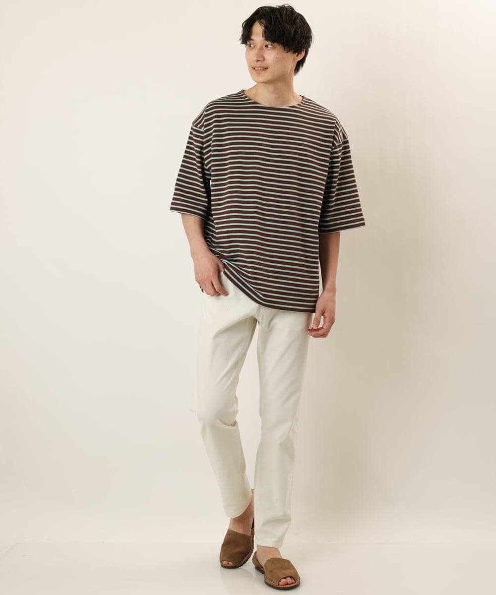 KHLGP11044 a.v.v MEN(アー・ヴェ・ヴェ) 【軽撥水/接触冷感】ストレッチコードレーン5PKアンクルパンツ ライトブルー