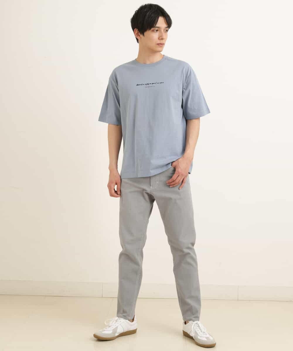 KHLGP11044 a.v.v MEN(アー・ヴェ・ヴェ) 【軽撥水/接触冷感】ストレッチコードレーン5PKアンクルパンツ ライトブルー