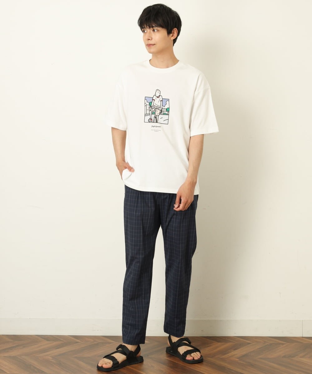 KHLGP73059 a.v.v MEN(アー・ヴェ・ヴェ) 【S-XXL/速乾】アーバンタックチェックパンツ ネイビー
