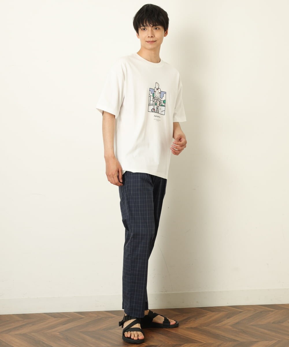 KHLGP73059 a.v.v MEN(アー・ヴェ・ヴェ) 【S-XXL/速乾】アーバンタックチェックパンツ ネイビー