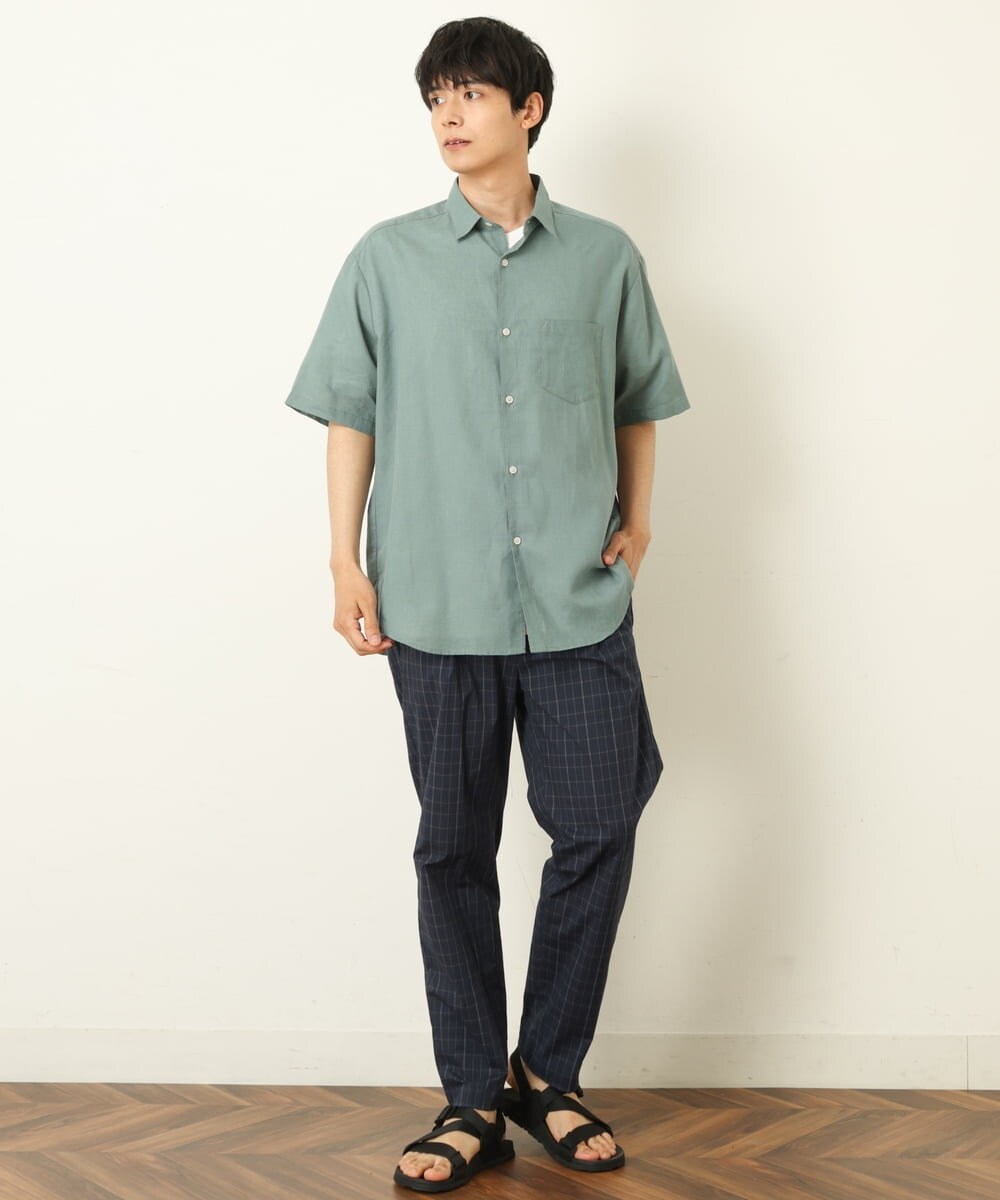 KHLGP73059 a.v.v MEN(アー・ヴェ・ヴェ) 【S-XXL/速乾】アーバンタックチェックパンツ ネイビー