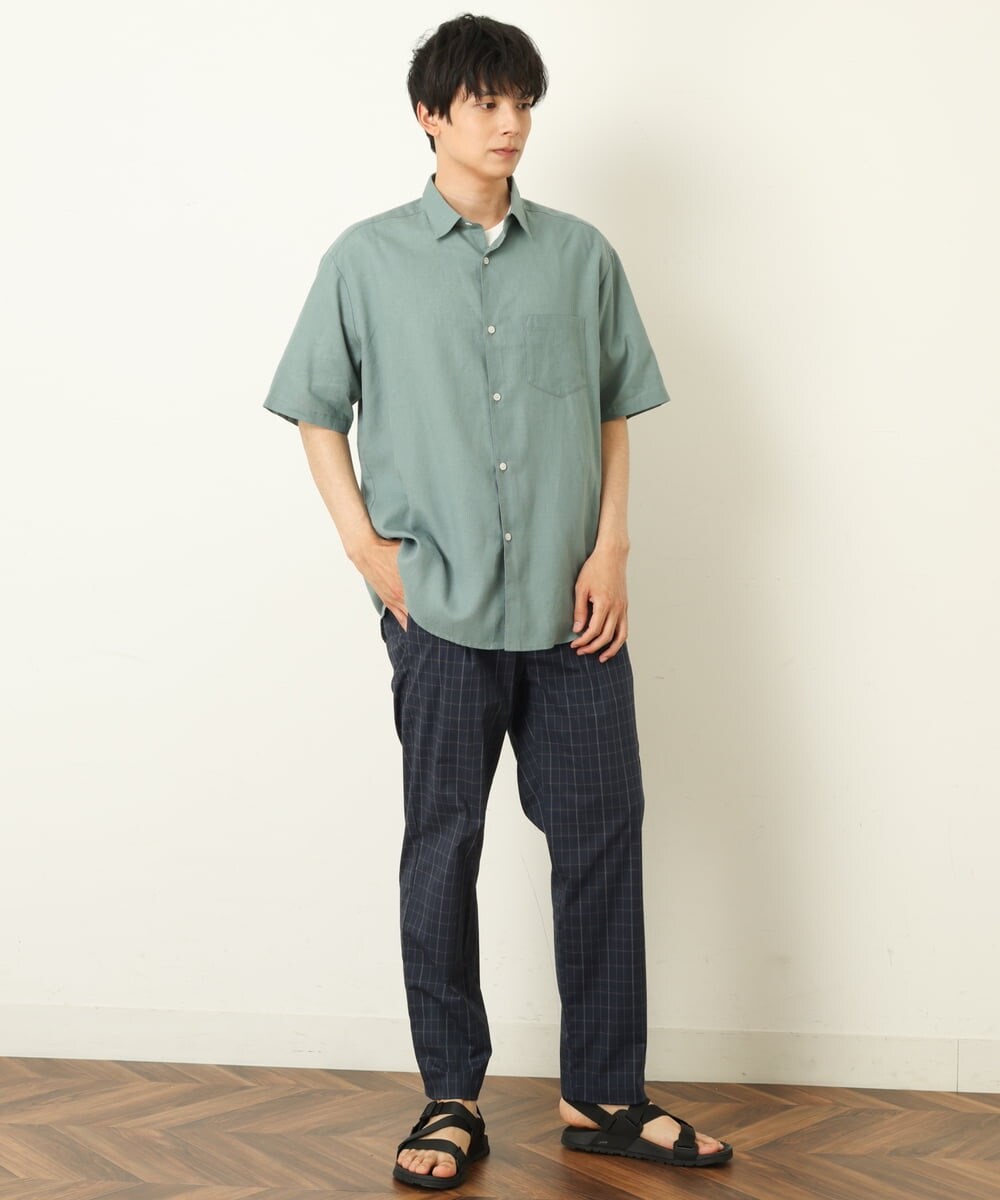 KHLGP73059 a.v.v MEN(アー・ヴェ・ヴェ) 【S-XXL/速乾】アーバンタックチェックパンツ ネイビー