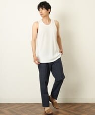 KHLGP73059 a.v.v MEN(アー・ヴェ・ヴェ) 【S-XXL/速乾】アーバンタックチェックパンツ ネイビー