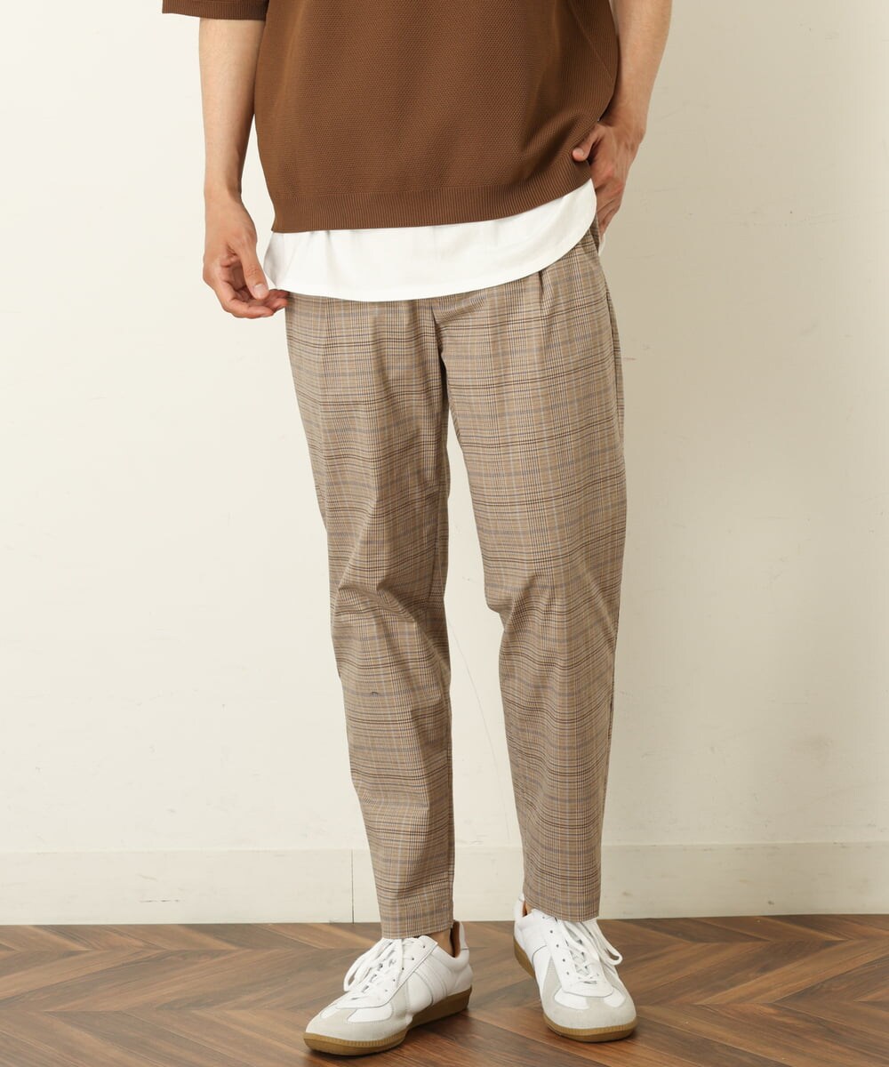 KHLGP73059 a.v.v MEN(アー・ヴェ・ヴェ) 【S-XXL/速乾】アーバンタックチェックパンツ ネイビー