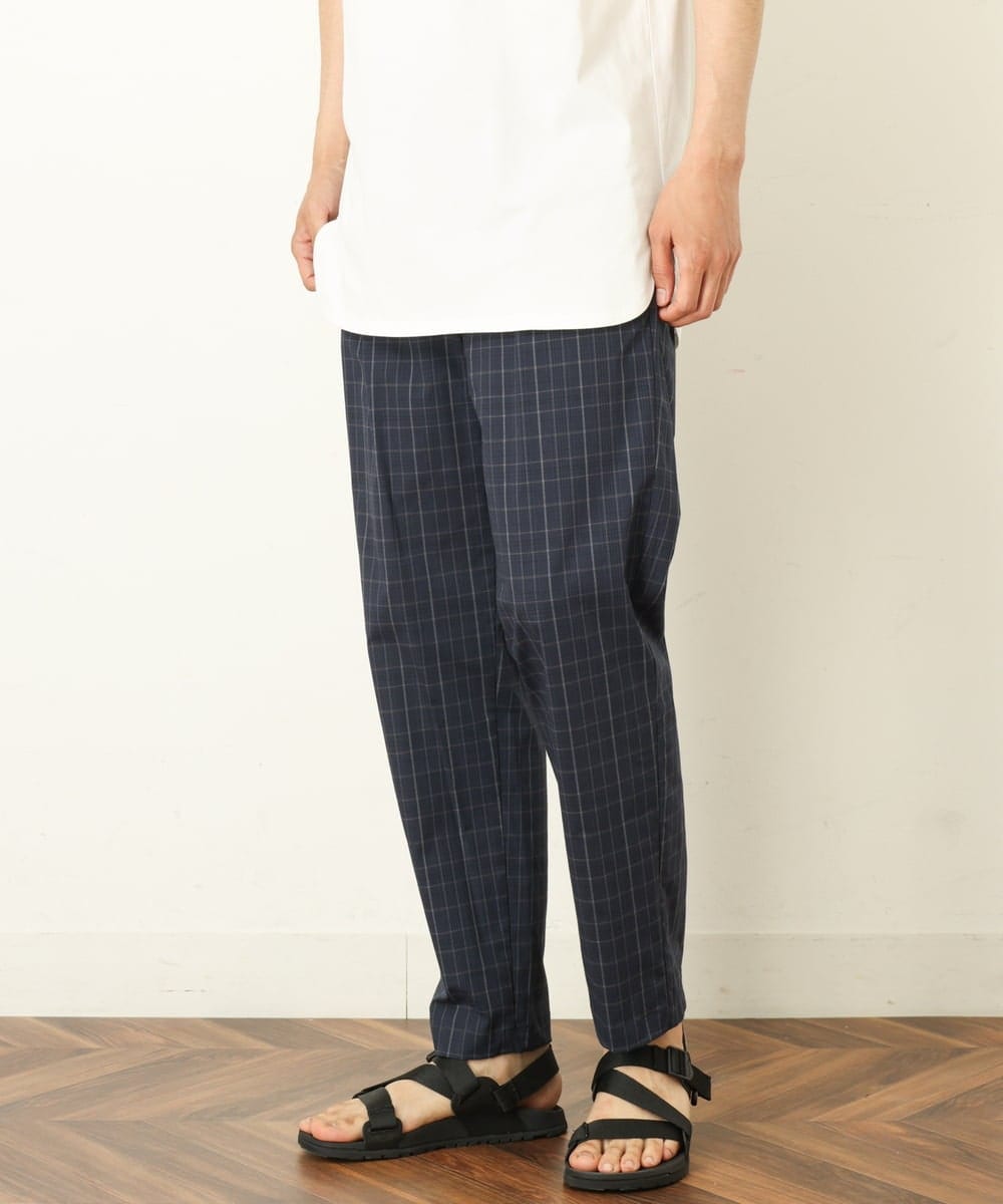 KHLGP73059 a.v.v MEN(アー・ヴェ・ヴェ) 【S-XXL/速乾】アーバンタックチェックパンツ ネイビー