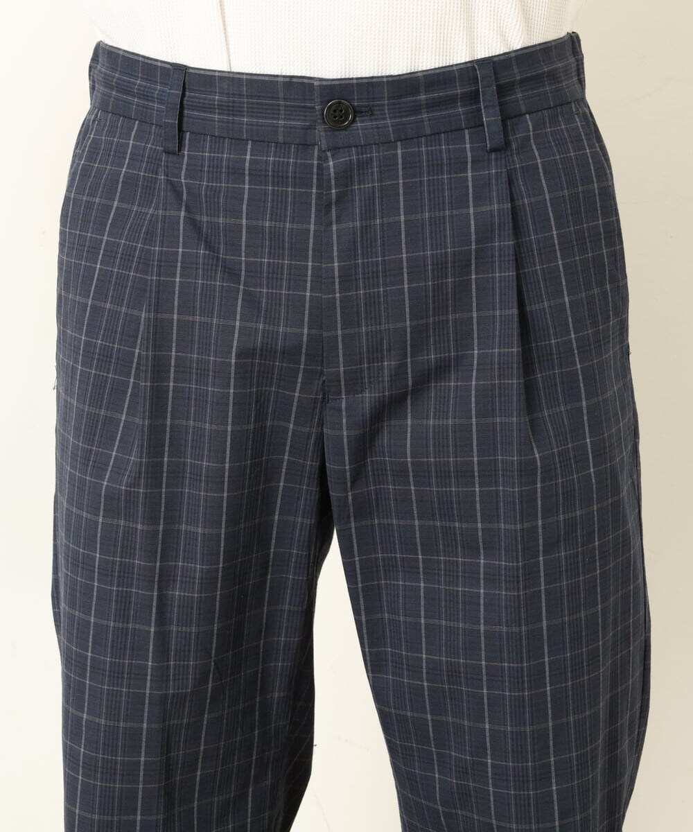 KHLGP73059 a.v.v MEN(アー・ヴェ・ヴェ) 【S-XXL/速乾】アーバンタックチェックパンツ ネイビー