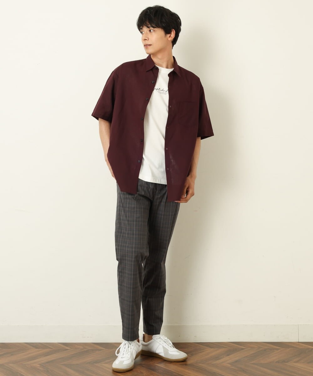 KHLGP73059 a.v.v MEN(アー・ヴェ・ヴェ) 【S-XXL/速乾】アーバンタックチェックパンツ ネイビー