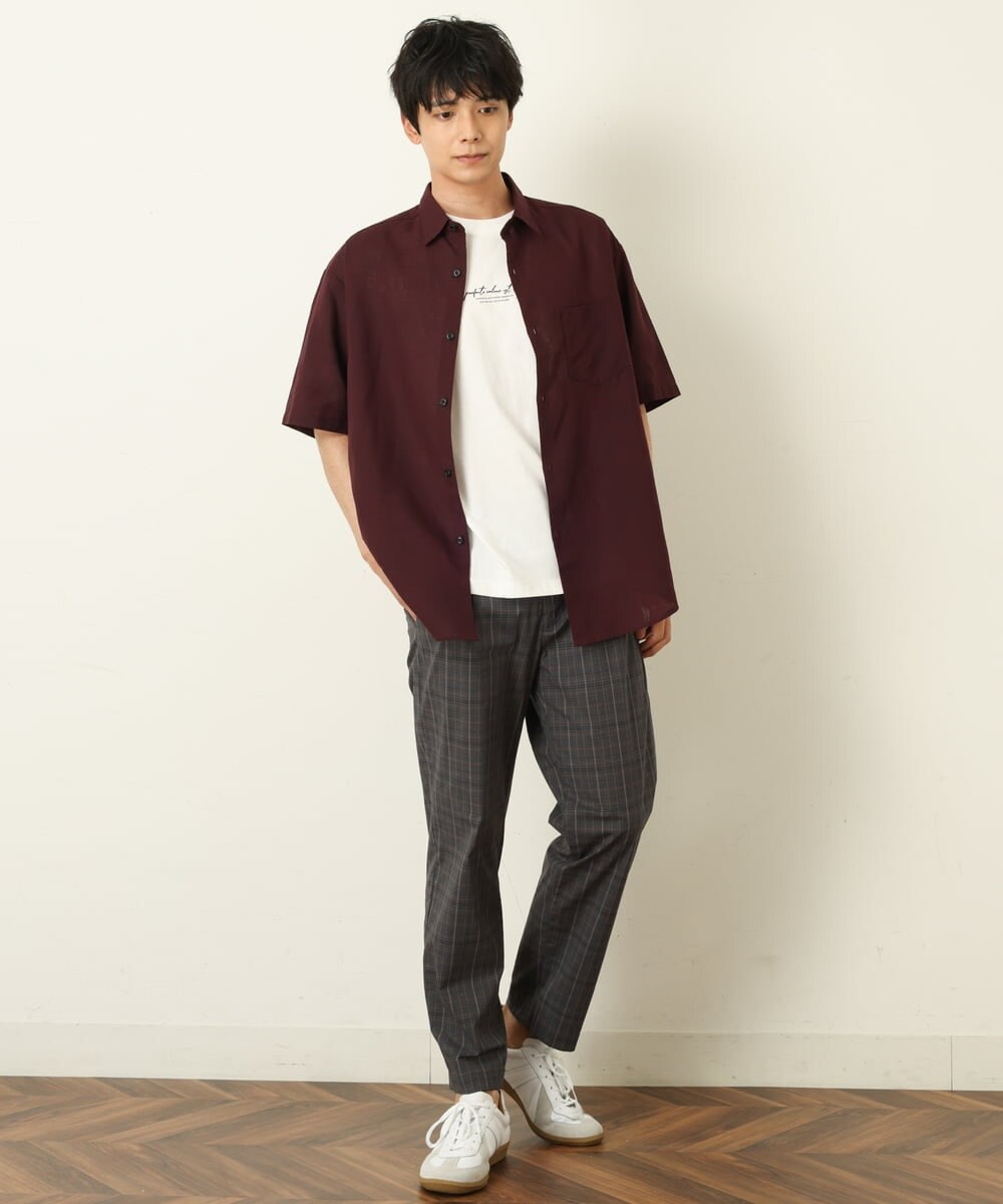 KHLGP73059 a.v.v MEN(アー・ヴェ・ヴェ) 【S-XXL/速乾】アーバンタックチェックパンツ ネイビー