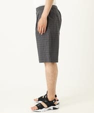KHLGP74054 a.v.v MEN(アー・ヴェ・ヴェ) 【S-XXL】アーバンタックチェックハーフパンツ ダークグレー