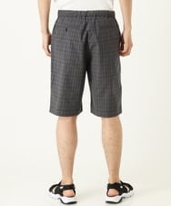 KHLGP74054 a.v.v MEN(アー・ヴェ・ヴェ) 【S-XXL】アーバンタックチェックハーフパンツ ダークグレー