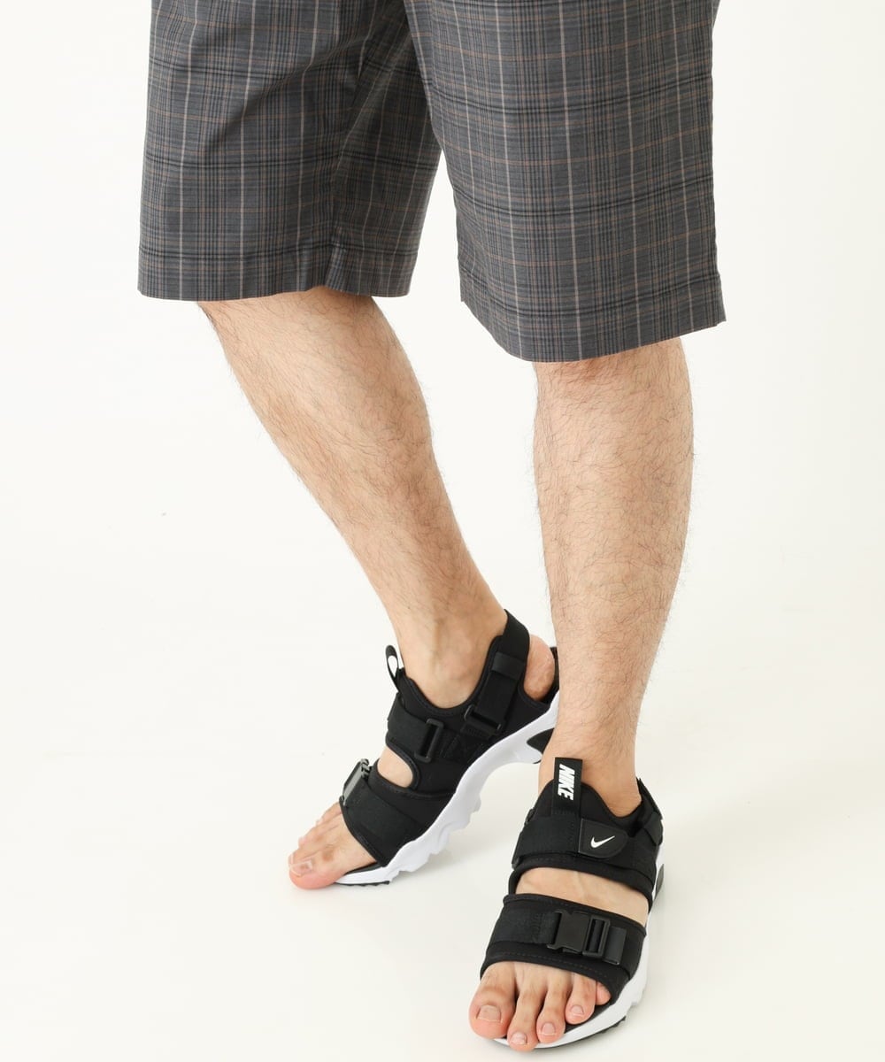 KHLGP74054 a.v.v MEN(アー・ヴェ・ヴェ) 【S-XXL】アーバンタックチェックハーフパンツ ダークグレー