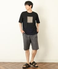 KHLGP74054 a.v.v MEN(アー・ヴェ・ヴェ) 【S-XXL】アーバンタックチェックハーフパンツ ダークグレー