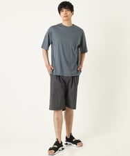 KHLGP74054 a.v.v MEN(アー・ヴェ・ヴェ) 【S-XXL】アーバンタックチェックハーフパンツ ダークグレー