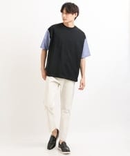 KHLGS11049 a.v.v MEN(アー・ヴェ・ヴェ) 【定番アイテム/イージーケア】ストレッチコードレーンアンクルパンツ ベージュ